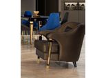 Poltrona Moderna In Tessuto Di Lusso Monoposto Imbottita Mobili Da Salotto Di Design