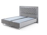 Letto Imbottito Grigio Struttura Letto Camera Da Letto Letto Matrimoniale Rettangolare Nuovo