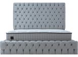 Letto Matrimoniale Chesterfield Grigio Camera Da Letto Di Design Letto In Tessuto Nobile