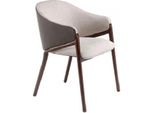Sedia Per Sala Da Pranzo Taupe Di Design Con Struttura In Legno Sedie Imbottite Di Lusso A Un Posto
