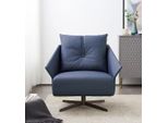 Poltrona Soggiorno Blu Design Moderno Lusso Sedute Mobili Relax Club Nuovo