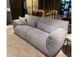 Soggiorno Divano 3 Posti Grigio Imbottito Divani Design Legno Tessuto Nuovo Moderno
