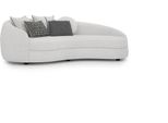 Luxury White Three Seater Sofa Modern Upholstered Furniture Couch Textile Designer Furnishings