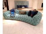 Divano 3 Posti Chesterfield Verde Imbottito Divani Design Ecopelle Nuovo Moderno