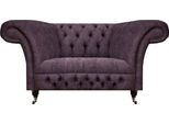 Poltrona Chesterfield Imbottita Mobili Soggiorno Sedile Imbottito Lusso Tessuto Nuovo