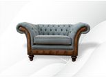 Poltrona Chesterfield Tessuto Grigio Mobili Creativi Nuovo Soggiorno Lusso Moderno