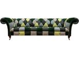 Mobili Imbottiti Divano Chesterfield A Quattro Posti, Divano Moderno Per Il Soggiorno, Tessuto Per Rivestimento