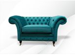 Poltrona Chesterfield Tessuto Turchese Mobili Creativi Verde Soggiorno Moderno