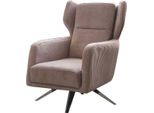 Poltrona Di Lusso Monoposto In Tessuto Design Soggiorno Beige Imbottito Poltrona
