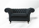 Poltrona Chesterfield Grigio Xxl Design Soggiorno Tappezzeria Divano Nuovo Lusso Creativo