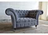 Poltrona Chesterfield Televisione Design Tappezzeria Divano Divano Chesterfield Tessile Nuovo D1