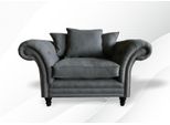 Divano Chesterfield 1 Posto Imbottitura Seduta Tessuto Pelle Divani Divani Divano