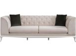 Divano In Tessuto A Tre Posti Divano Chesterfield A 3 Posti In Tessuto Beige
