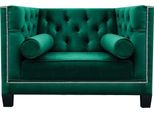 Poltrona Di Lusso Soggiorno Mobili Imbottiti Divano Sedile Chesterfield Verde Arredamento