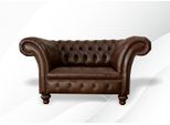 Poltrona Chesterfield Tappezzeria Relax Tessuto Tessile Pelle Lounge Club Monoposto Nuovo