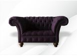 Poltrona Chesterfield Tessuto Melanzana Mobili Creativi Soggiorno Moderno