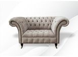 Poltrona Chesterfield Crema Tessuto Soggiorno Moderno Lusso Nuovi Mobili Design