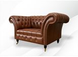 Poltrona Chesterfield In Pelle Marrone Mobili Creativi Nuovo Soggiorno Design Moderno