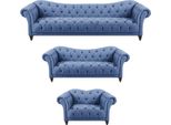 Divani Chesterfield Divano Di Lusso Soggiorno Set Di Mobili Imbottiti Nuovo