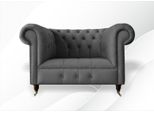 Poltrona Chesterfield Design Divano Tappezzeria Tessile Di Lusso Divani A Un Posto