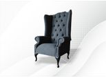 Poltrona Grigia Chesterfield Design Imbottitura Divano Divani Divani Tessili Mobili Nuovi