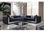Divano Imbottito Chesterfield Nero Set Di Divani Angolari Imbottiti Divani Angolari Di Lusso
