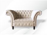 Poltrona Chesterfield Tessuto Mobili Creativi Nuovo Soggiorno Moderno Beige