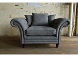 Poltrona Chesterfield Design Televisivo Tappezzeria Divano Divano 1 Posto Tessile 1051