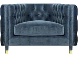 Soggiorno Poltrona Di Lusso Di Design Poltrona Chestefield Divano Grigio Imbottito