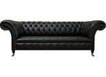 Divano In Pelle Nera Divano A Tre Posti Divano Di Lusso Chesterfield Arredamento Di Design