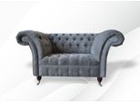 Poltrona Chesterfield Grigio Mobili Nuovo Soggiorno Moderno Grigio Design Di Lusso Tessuto