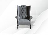 Poltrona Lounge Design Tv Divano Wing Chair Imbottitura Sedile Mobili Chesterfield