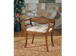 Poltrona Design Legno Seduta Imbottita Poltrona Imbottita Tessuto Nuovo