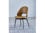 Sedia In Pelle Marrone Sala Da Pranzo Moderna Monoposto Sedie In Legno Eleganti