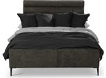 Letto Tessile Grigio Design Letti Matrimoniali Di Lusso Letto Matrimoniale