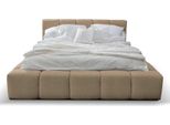Camera Da Letto Design 180X200Cm Letti Matrimoniali Lusso Velluto Tessile Letto Matrimoniale