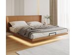Letto A Muro Marrone Mobili Di Design Per La Camera Da Letto Struttura In Legno Letto In Ecopelle