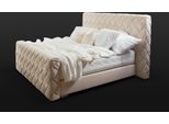 Letto Matrimoniale Beige Arredamento Moderno Per La Camera Da Letto Letto Di Lusso In Tessuto Elegante