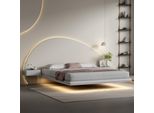 Letto A Parete Grigio Arredo Camera Da Letto Moderno Struttura In Legno Letti Led Nuovo