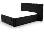 Lusso Camera Da Letto Letto Matrimoniale Letto Nero Legno Imbottito Letti Struttura Letto