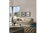 Design Tessile 3 Posti Grigio Divano Elegante Tappezzeria Divano Prianera Soggiorno