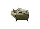 Soggiorno Beige A Tre Posti In Pelle Divano Imbottito A 3 Posti Con Struttura In Legno