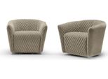Poltrona Seduta Design Soggiorno Tappezzeria Legno Tappezzeria Moderna Lusso Grigio Nuovo