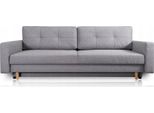 Divano 3 Posti Grigio Divani Stile Lusso Soggiorno Moderno Design Tappezzeria Tessuto Nuovo