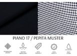 Divano 2 Posti Nero Soggiorno Moderno Design Di Lusso Legno Mobili Imbottiti Tessuto