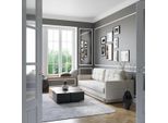 Divano A 3 Posti Bianco Sedile Divani Soggiorno Design Moderno Tappezzeria Tessuto Lusso Nuovo