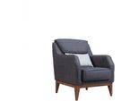 Sedia Imbottita Grigia Monoposto Imbottita Poltrona Sedia Di Design