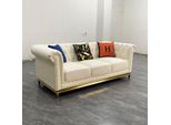 Divano Chesterfield Tessile Divano 3 Posti Seduta Divani Divani Tappezzeria Nuovo