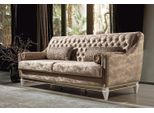 Divano Tessile Beige A 3 Posti Divano Imbottito Chesterfield A Tre Posti Divano Imbottito A 3 Posti