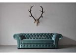 Divano Chesterfield A Tre Posti Imbottito Divano A Tre Posti Da Salotto In Velluto Verde Nuovo